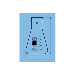 ERLENMEYER VERRE COL LARGE 100 ML