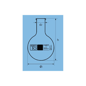 BALLON FOND ROND COL ETROIT 100 ML