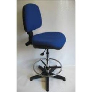 Siège de laboratoire à assise en tissu - WST001527