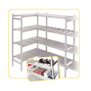 Etagère d'angle, en aluminium - WST000493