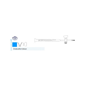 BURETTE MOHR CLE VERRE 10ML 1/20